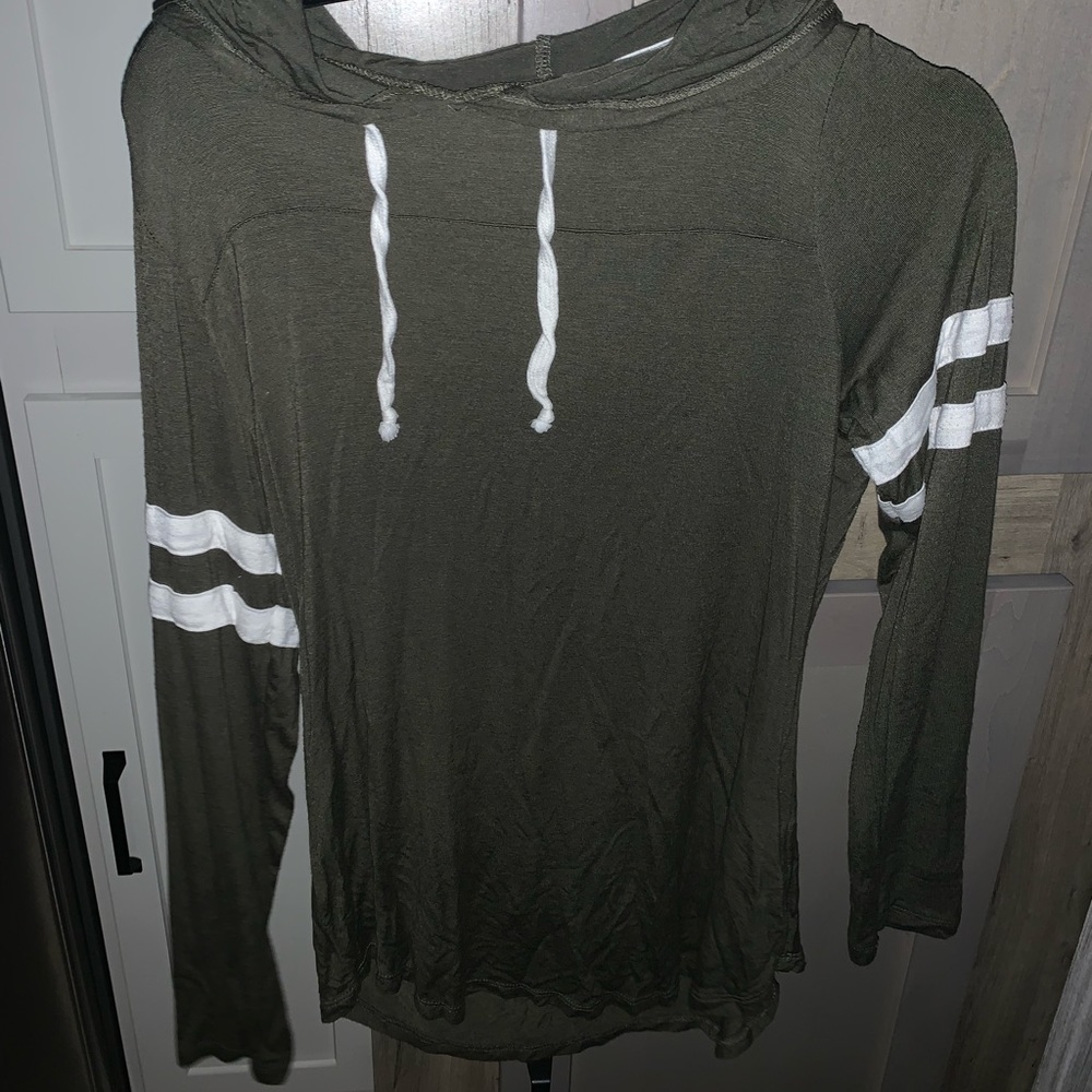 Dark Olive Green Hoodie - Medium